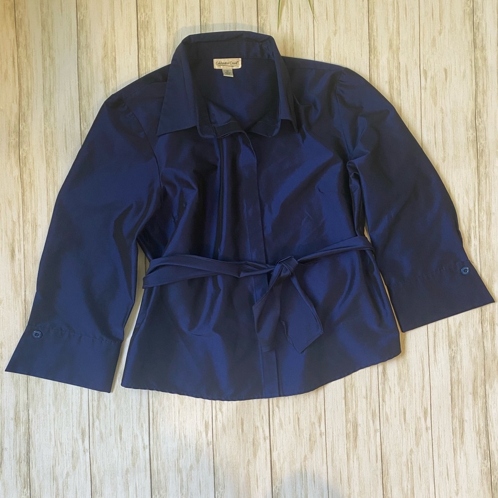 🍀Coldwater creek size 12 formal blue blouse large